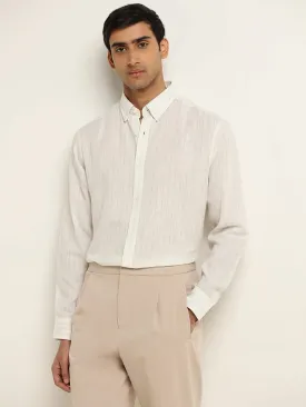 Ascot Off-White Relaxed Fit Shirt
