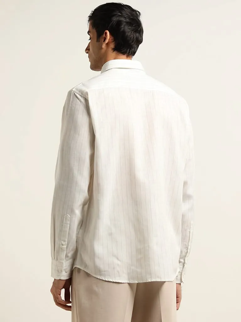 Ascot Off-White Relaxed Fit Shirt