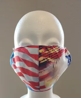 Patriotic 4 Layer Fabric  Dust Filter Unisex Face Cover